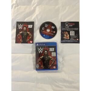 WWE 2K18: Deluxe Edition (Sony PlayStation 4, 2017) PS4 Complete TESTED CIB
